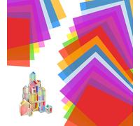 56 fogli di carta trasparente multicolore, 8 colori A4, carta trasparente per lanterne per bricolage, decorazioni