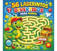 56 Laberintos Divertidos para Niños: Libro de Actividades con Laberintos Rectangulares, Circulares, Hexagonales y de Panal