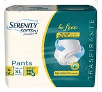 56 PANNOLONI PANTS A SLIP SERENITY SENSITIVE EXTRA TAGLIA XL 4 CONF.DA 14 PEZZI