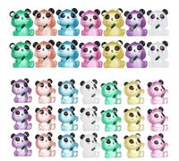 56 Pcs Mini Animali Piccoli Resina Decorazioni Per La Casa Con Panda