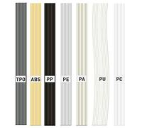 56 Pezzi Bacchette di Saldatura di Plastica, 7 Tipi ABS PP PU PE PA PC 13 Pollici di Saldatura di Plastica per Paraurti Auto