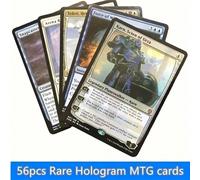 56 pezzi Carte proxy Magic: The Gathering con nucleo nero, terre doppie, terre di recupero, terre shock P9 MTG Carta tessile