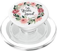 56 Years Loved Women Men 56 Years Old 56th Birthday PopSockets PopGrip per MagSafe