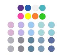 560 pagine note colorate trasparenti, 4,1 cm, note rotonde, note trasparenti, note cronologiche, adatte per ufficio, registrazioni portatili (18 colori)