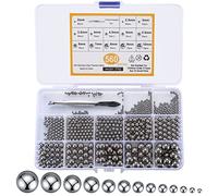 560 Pezzi Sfere Cuscinetti in Acciaio Inossidabile, Sfere Metalliche di Precisione per Cuscinetti, Ruota di Bicicletta - 2/2.5/3/3.5/4/4.5/5/5.5/6/7/8/9/10 mm