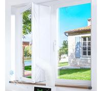 560CM（220'') Universale Guarnizione Finestra Condizionatore,Portatile Climatizzatore per Finestre Kit, Air Conditioner Window Seal per Tutti Condizionatori Mobili e Asciugatrici, Facile da Installare