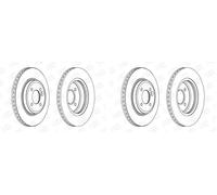 562139CH COPPIA 2 DISCHI FRENO ASSE ANTERIORE CHAMPION MINI