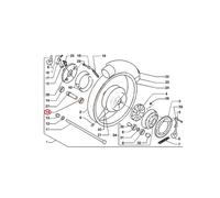 CUSCINETTO RUOTA ANTERIORE PIAGGIO BEVERLY RST 300 2010 2016 ZAPM69200