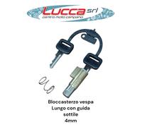 5645 Serratura Bloccasterzo Tipo Lungo Guida Sottile 4mm Vespa 50 125 Primavera