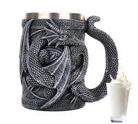 568 ml, tazza di caffè con una ciotola di drago in acciaio inox, tazza per caffè drone, birra drago, birra gotica 3D -