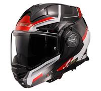 LS2, Casco Moto Modulare ADVANT X SPECTRUM Black White Red, M