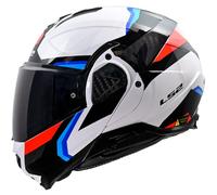 569102102S - CASCO MODULARE FF910 ADVANT II TRIPLE WHITE/BLUE/RED TAGLIA S ECE 2