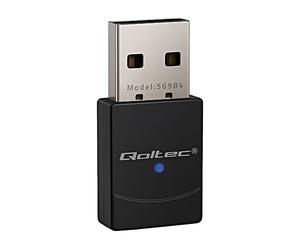 56984 Scheda Computer: Rete WiFi USB A-Spina USB 2.0 Nero QOLTEC