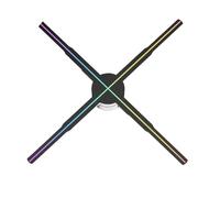 56CM 3D Ologramma Proiettore Ventilatore Wifi Pubblicità Logo Luce Led Segno Lampada Olografica Supporto Sincronizzazione Multipla Splicing Esposizione pubblicitaria del festival