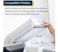 56F1H00 Cartuccia Toner con Chip di Ricambio per Lexmark 56F1H00, Compatibile per Lexmark MS321dn MX321adw MX321adn MS421dn MS421dw MX421ade MS521dn MX521ade Stampanti ,Black-1 Pack
