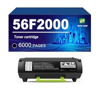 56F2000 Cartuccia Di Toner Compatibile Per Lexmark MS321dn MX321adw MX321adn MS421dn MS421dw MX421ade MS521dn MX521ade MX521de MX522adhe MS621dn MS622de MX622adhe MX622ade,Black-1 PACK