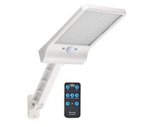 56LED Motion Sensor Solar Wall Light Outdoor Street Lamp with Remote Control Adjustable Waterproof Garden Street Lamp White