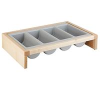 57,5 cm portaposate-set proveni (set di 2) Colore (sonnenpartner_g): legno di acero