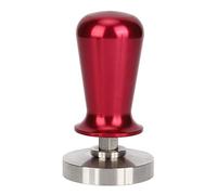 57.5mm Stainless Steel Coffee Tamper, Flat Pressure Press Hammer Tool, Food Grade Material, Easy to, excellent for Tamping Coffee Powder, Kitchen Supplies for Coffee Love (Red)