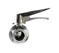 57/63/76/89/102/108 mm tubo AD x 2.5 "3" 3.5 "4" Tri Clamp Sanitario Farfalla Squeeze Trigger Flow Control Valvola SUS 304 acciaio inossidabile (108 mmPipeOD K119 mm)