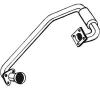 57 CV TUBO GAS SCARICO PER VW Transporter III Pian P. T. 1.7 D KW 42 CV 57