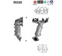 57 KW 78 CV CATALIZZATORE PER Fiat Punto 199 1.4 LPG