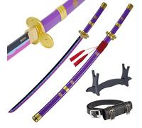 57 SPECIAL REPLICAS - Katana in legno per cosplay e collezione - Katana di Bambou Decorativo - Cosplay Anime One Piece Catana - Spada Katana Bambou - Roronoa Zoro One Piece - 105 cm
