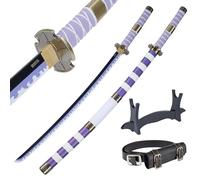57 SPECIAL REPLICAS - Katana in legno per cosplay e collezione - Katana di Bambou Decorativo - Cosplay Anime One Piece Catana - Spada Katana Bambou - Roronoa Zoro One Piece - 105 cm