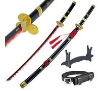 57 SPECIAL REPLICAS - Katana in legno per cosplay e collezione - Katana di Bambou Decorativo - Cosplay Anime One Piece Catana - Spada Katana Bambou - Roronoa Zoro One Piece - 105 cm