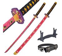 57 SPECIAL REPLICAS - Katana Daemon Slayer bambù - Katana di Legno Decorativo - Cosplay Anime Daemonslayer Catana - Spada Katana Bambou 105 cm