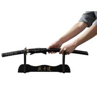 57 SPECIAL REPLICAS Porta Katana - Supporto Catana Samurai Componibile - Espositore per Katane Giapponesi, Wakizashi, Tanto con Iscrizione Bushido, GXWOOD-01