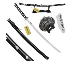 57 SPECIAL REPLICAS Spada Katana, Katana Ispirato L'ultimo Samurai 103 cm, Katane Bamboo, Include supporto espositivo, Elegante decorazione per interni, Regalo originale e sicuro JT10319