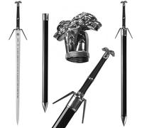 57 SPECIAL REPLICAS Spada Medievale in Bambù Lunghezza 122 cm - Ispirata a The Wittcherr - Spade per Cosplay, LARP, e Festa Carnevale in Costume - Decorazione da Parete Senza Bordi Taglienti (JT10638)