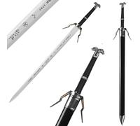 57 SPECIAL REPLICAS Spada Medievale in Bambù Lunghezza 122 cm - Ispirata a The Wittcherr - Spade per Cosplay, LARP, e Festa Carnevale in Costume - Decorazione da Parete Senza Bordi Taglienti (JT10643)