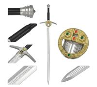57 SPECIAL REPLICAS Spada Medievale in Schiuma Lunghezza 100 cm - Armi per Cosplay, LARP, e Festa Carnevale in Costume - Decorazione da Parete Ispirata a The Witcherr - Senza Bordi Taglienti, FM308