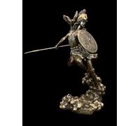 57 SPECIAL REPLICAS Statua Decorativa da Interno - Atena, dea greca della saggezza e della guerra, con lo scudo - Scultura Moderna Design