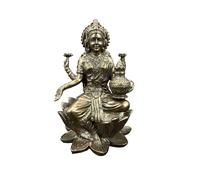 57 SPECIAL REPLICAS Statua Decorativa da Interno - La dea indù della felicità e della ricchezza Lakshmi su un loto - Scultura Moderna Design