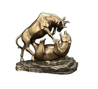 57 SPECIAL REPLICAS Statua Decorativa da Interno - La lotta del mercato rialzista con il mercato ribassista Scultura in bronzo -Scultura Moderna Design