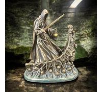 57 SPECIAL REPLICAS Statua Decorativa da Interno - Teschio MORTE MESSAGGERO oscuro delle anime dannate gotico - Scultura Moderna Design