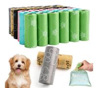 570 Pezzi Sacchetti Cane Cacca, 6 Colori, Sacchetti Cane per Passeggiate all'Aperto, Resistenti Facile da Strappare, Prevenzione delle Perdite, per Cani di Tutte le Taglie (38 Rotoli, 15 per Rotolo)