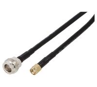 57030 Cavo 50Ω 1m N femminaRP-SMA maschio nero QOLTEC