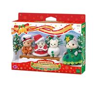 Doll - Famiglie Sylvanian - The Christmas Box - 4 Figurine articolate