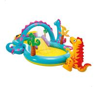57135NP Piscina Gonfiabile Play Center Dinoland Vinile Multicolore 302x229x112