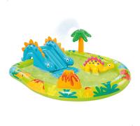 57166NP Piscina Gonfiabile Play Center Dinosauri Vinile Multicolore 191x152x58