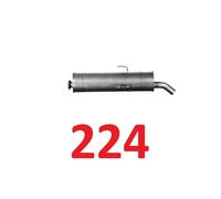 SILENZIATORE POSTERIORE PER PEUGEOT 205 II 1.0 _ KW 33 CV 45