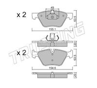 573.0 TRUSTING PAST.FRE.BMW Serie 5(E60-520) 03> Trusting Freni