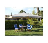 Giardini del Re Ombrellone da Giardino Rettangolare 3x4 mt in Legno con Telo - Island 300X400-8-48