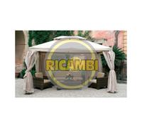 SET 4 TELI LATERALI MOSCHERIA ZANZARIERA PER GAZEBO CM. 300X400 MT. 3X4