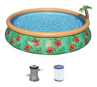 Bestway Fast Set Piscina Gonfiabile Paradise Palms 457x84 cm