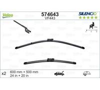 574643 VALEO Spazzola tergi per AUDI,BMW,FORD (CHANGAN),FORD USA,MG,RENAULT,VW